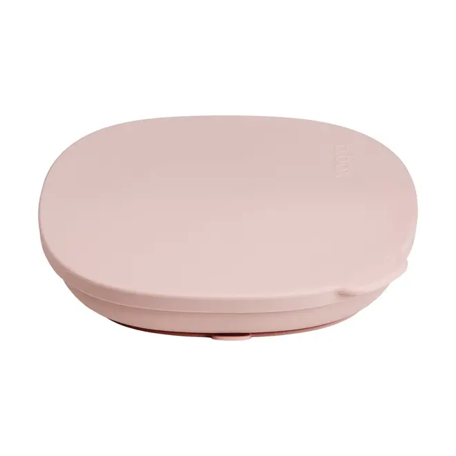 b.box - Silicone Plate + Lid - Blush