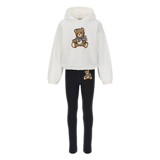 SWEATSHIRT+LEGGINGS CLOUD/BLACK