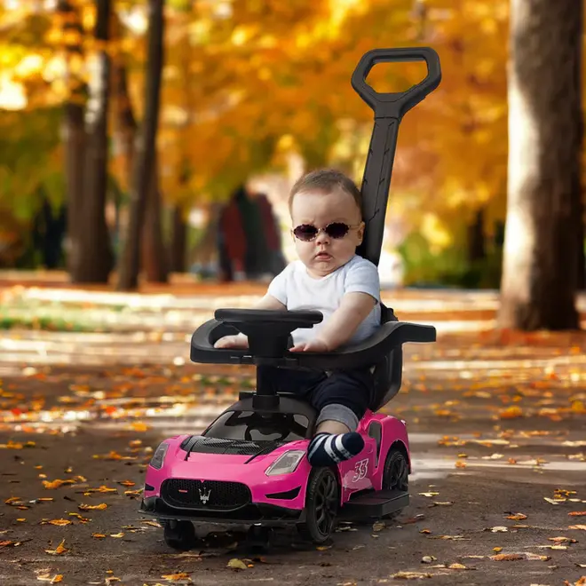 Maserati GT2 Children's Push Car Pink