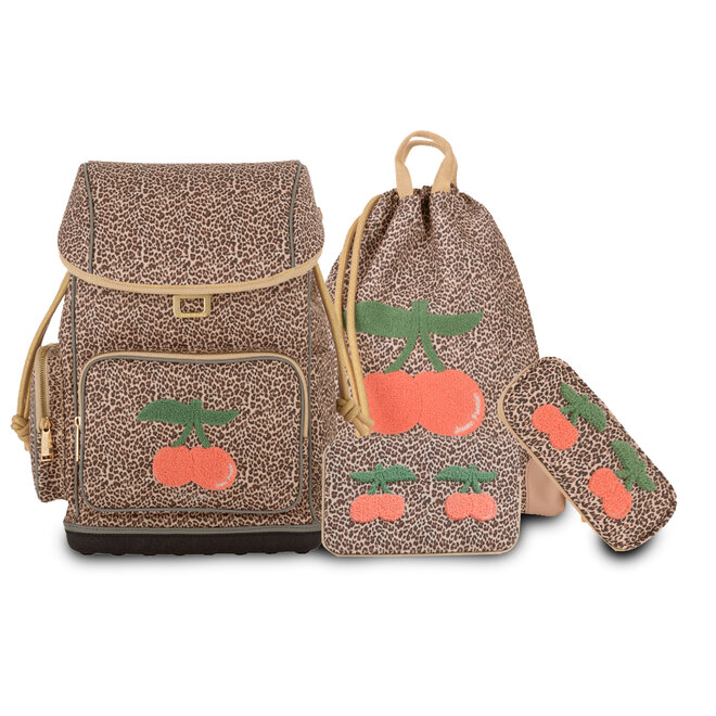 Backpack Ralphie - Leopard Cherry