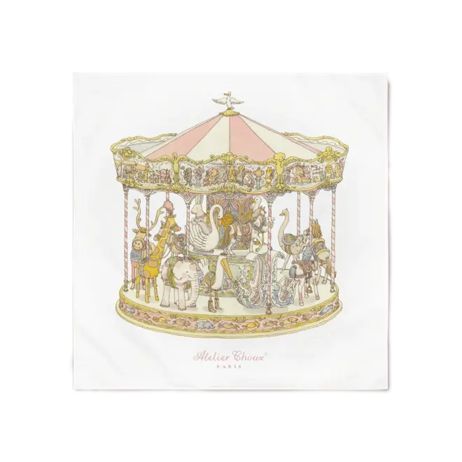 Carré - Carousel Pink （100*100cm）