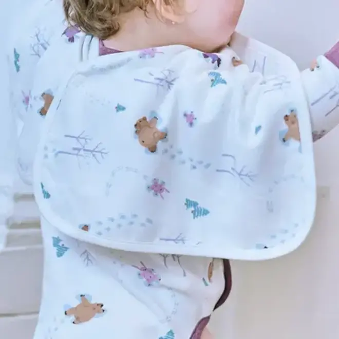 Bamboo Burp 'n Bib (2 Pack) SNOW BUDDIES