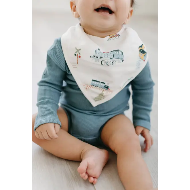 Muslin Bandana Bib Set - All Aboard