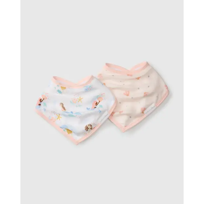 Muslin Bandana Bib Set - Mermaids
