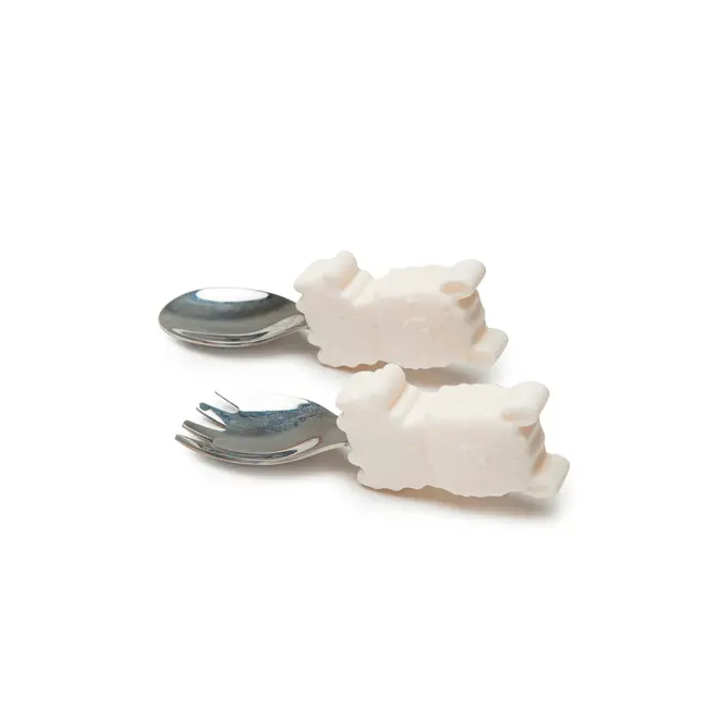 Born to be Wild Learning Spoon/Fork Set - Llama
