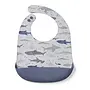 Silicone Bib Printed - Sharks