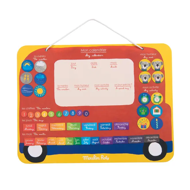 MOULIN roty Popipop - Magnetic Calendar