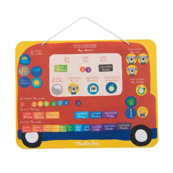 MOULIN roty Popipop - Magnetic Calendar