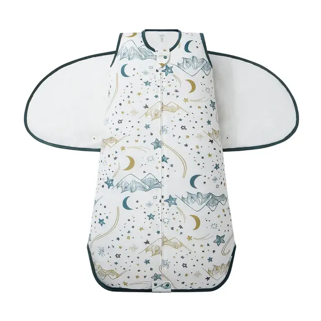 2.5 TOG Swaddle Sleep Bag Stars White