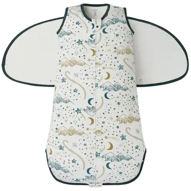 Swaddle Sleep Bag 1.0 TOG (Organic Cotton) - Stars White