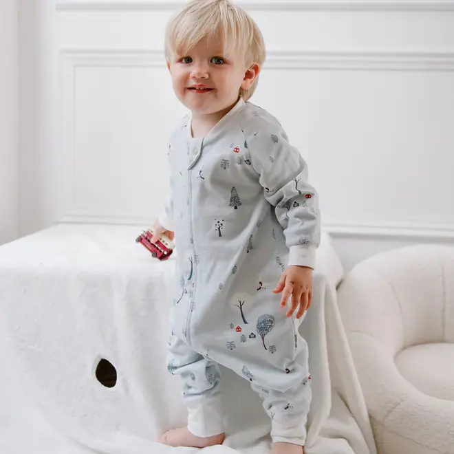 1.0 TOG Long Sleeve Footed Sleep Bag SNOWY SNUGGLES