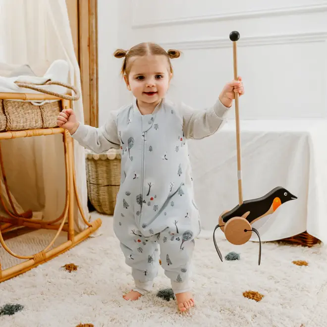 2.5 TOG Long Sleeve Footed Sleep Bag SNOWY SNUGGLES