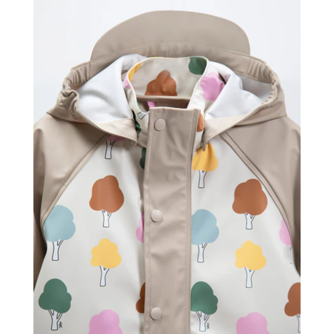 Rain Coverall Trees Beige