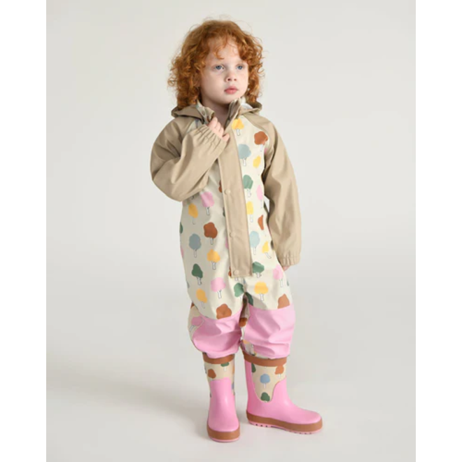 Rain Coverall Trees Beige