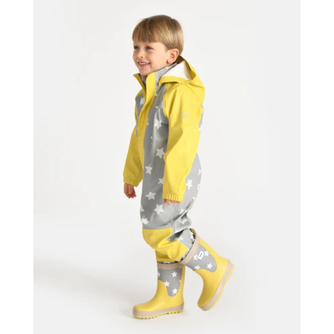 Rain Coverall Rainy Star Yellow