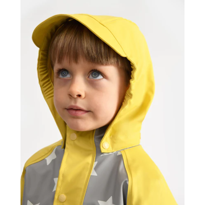 Rain Coverall Rainy Star Yellow