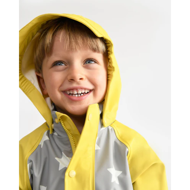 Rain Coverall Rainy Star Yellow