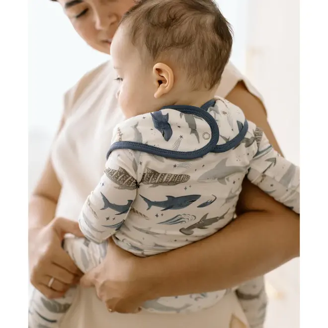 Muslin Bandana Bib Set - Sharks