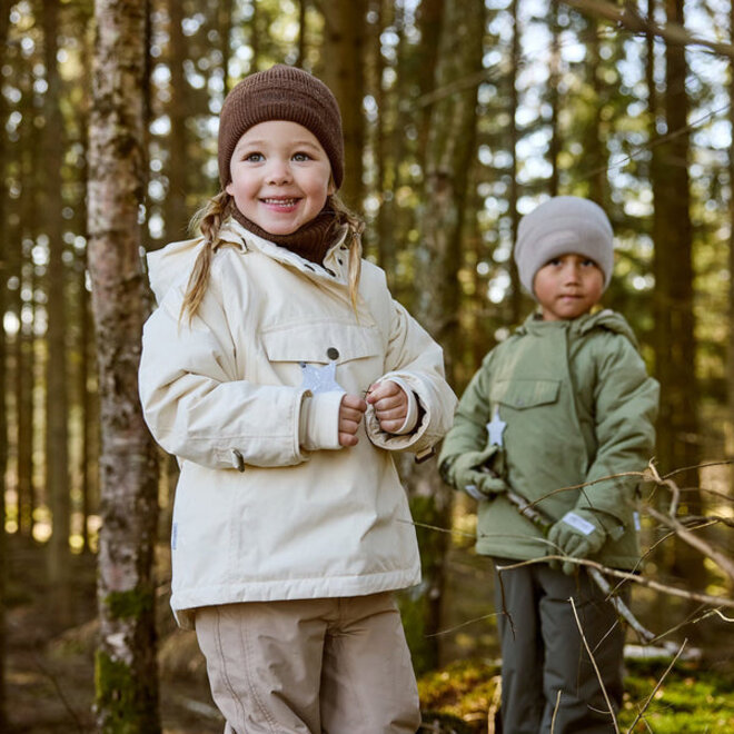 MATWANG fleece lined winter jacket Angora cream