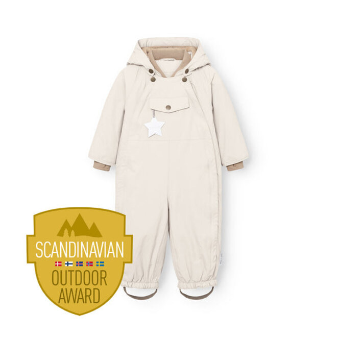 MATWISTI fleece lined snowsuit Angora cream