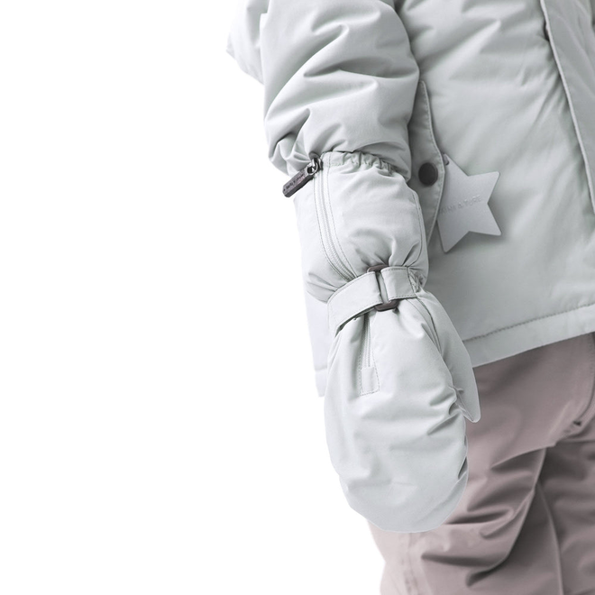 MATCESAR fleece lined mittens Puritan grey