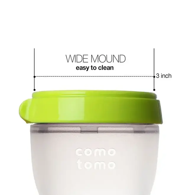 Comotomo- Natural Feel Bottle (Single Pk) 150Ml - Green