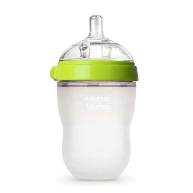 Comotomo - Natural Feel Bottle (Double Pk) - 250Ml - Green