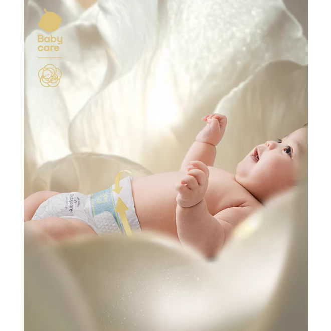 Flower Bud Ultra Soft Diapers S(58pcs)4-8kg