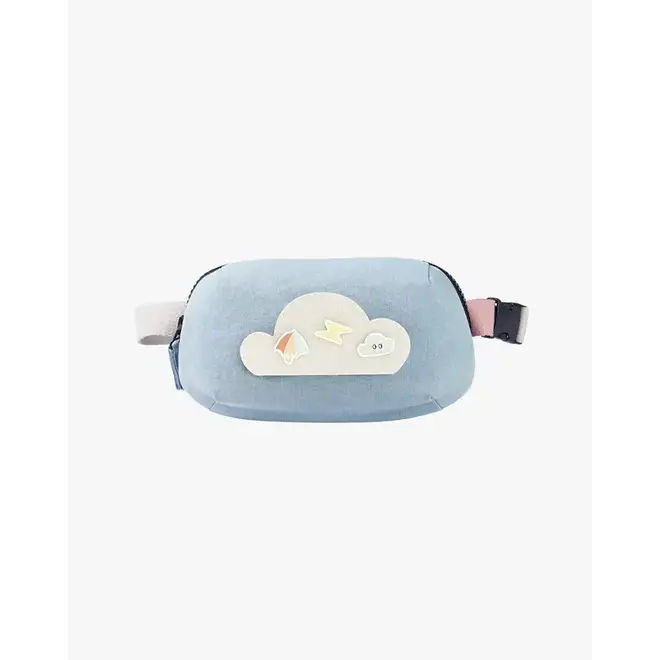 Cotton Denim Bumbag - one size - Dusk Blue (Cloudy Weather Channel)