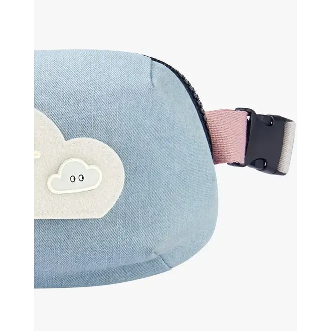 Cotton Denim Bumbag - one size - Dusk Blue (Cloudy Weather Channel)