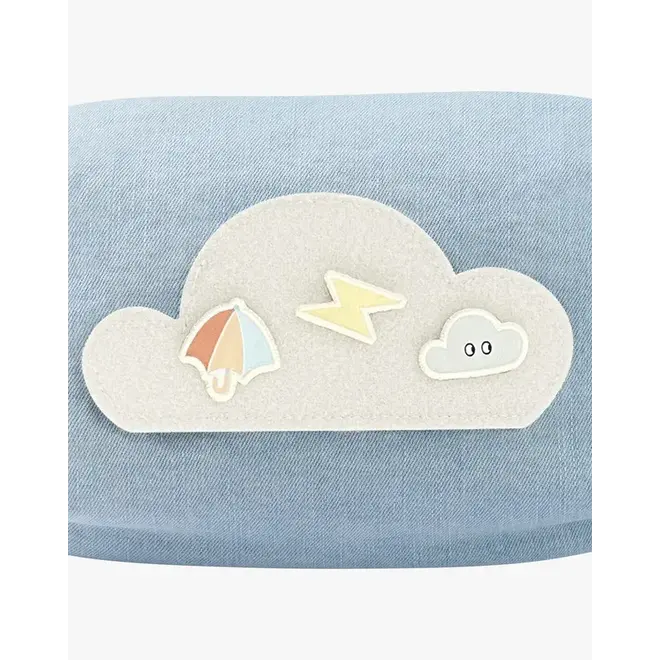 Cotton Denim Bumbag - one size - Dusk Blue (Cloudy Weather Channel)