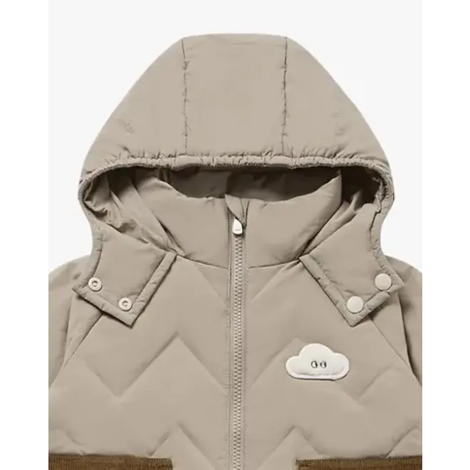 Recycled Nylon Quilted Down Jacket Pine Wood