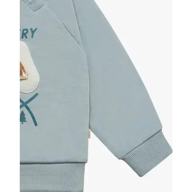 French Terry Drop Shoulder Sweatshirt Slate