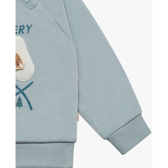 French Terry Drop Shoulder Sweatshirt Slate