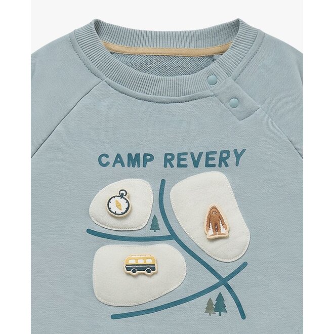 French Terry Drop Shoulder Sweatshirt Slate