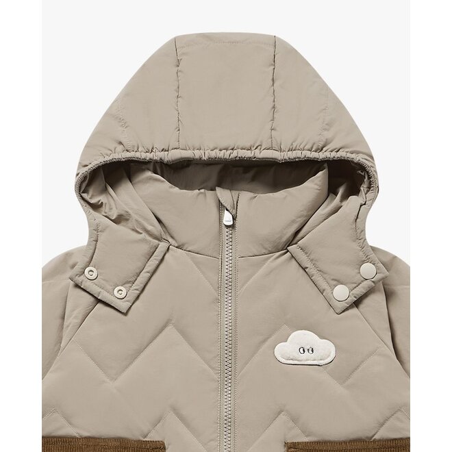 Recycled Nylon Quilted Down Jacket Pine Wood