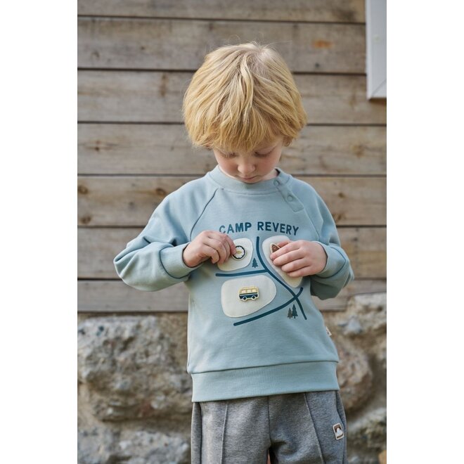 French Terry Drop Shoulder Sweatshirt Slate