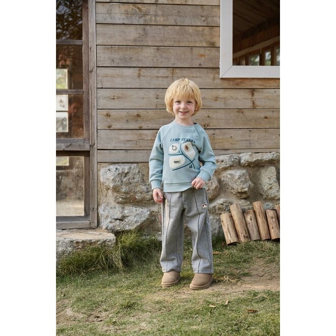 French Terry Drop Shoulder Sweatshirt Slate