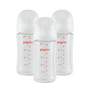 Pigeon - Glass Bottle 8oz (3-Pack) with M Nipple 3M+