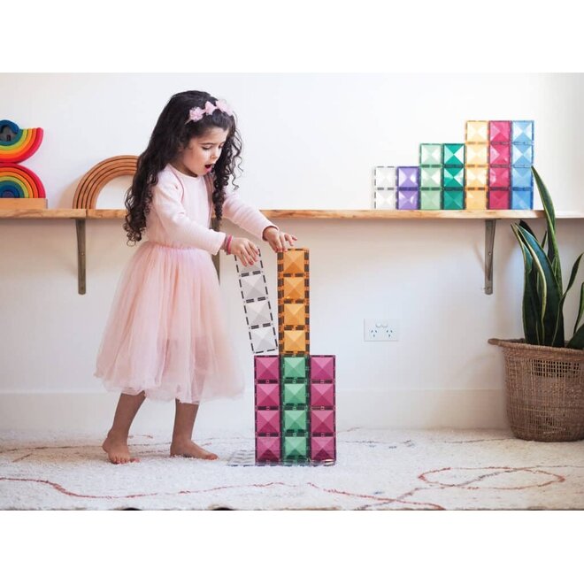 CONNETIX Pastel Rectangle Pack, 24 Piec