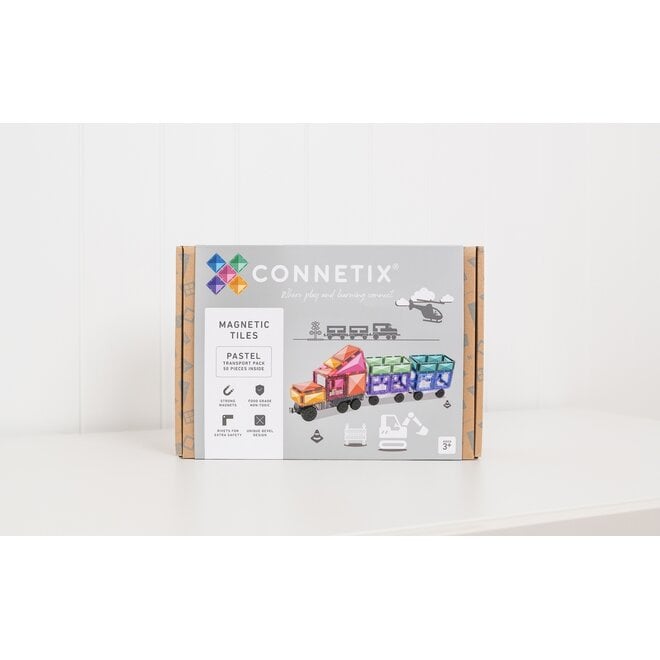 CONNETIX Pastel Transport Pack, 50 pieces