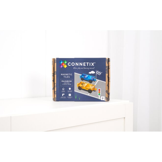 CONNETIX Rainbow Car Pack, 2 Pieces