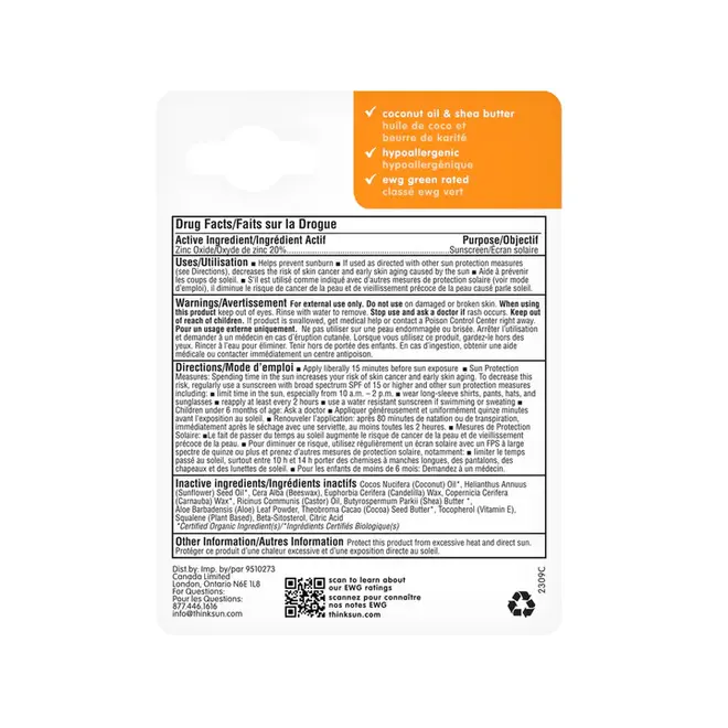 face&body stick spf 30+