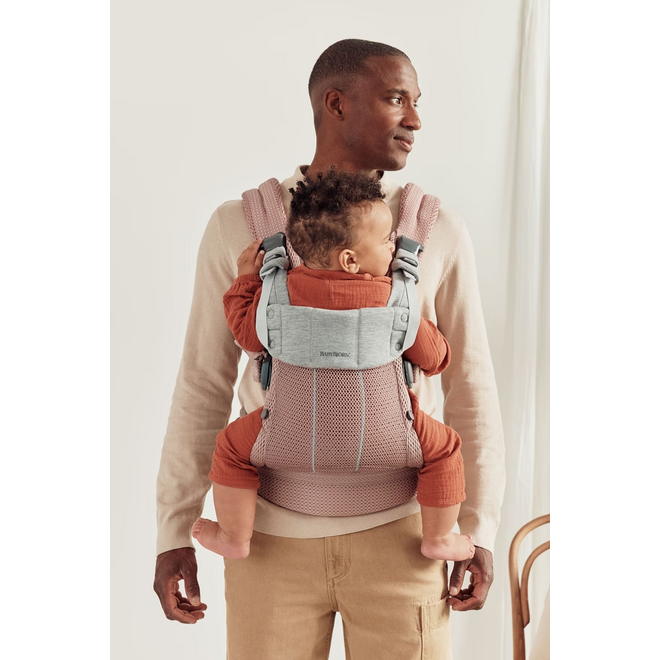 Baby Carrier Harmony, 3D mesh, Dusty pink