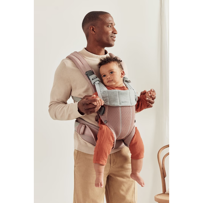 Baby Carrier Harmony, 3D mesh, Dusty pink