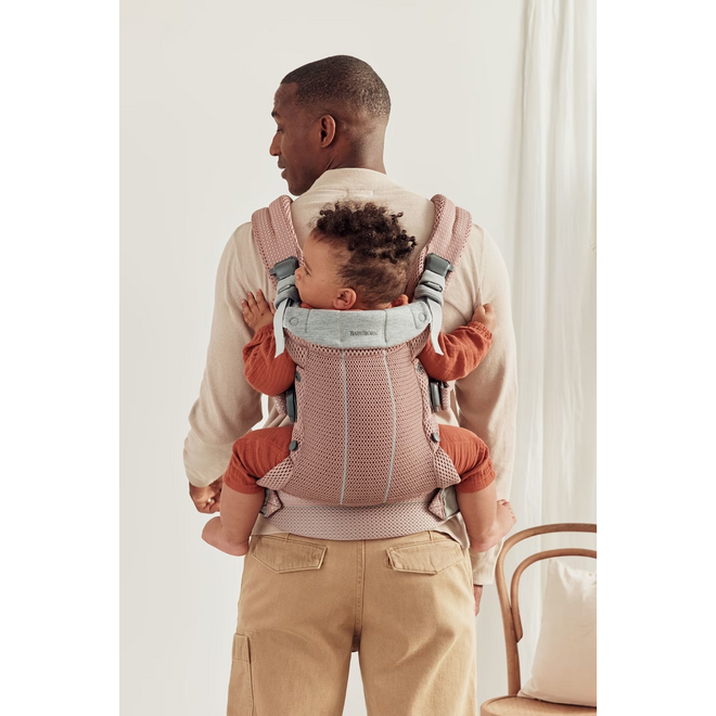 Baby Carrier Harmony, 3D mesh, Dusty pink