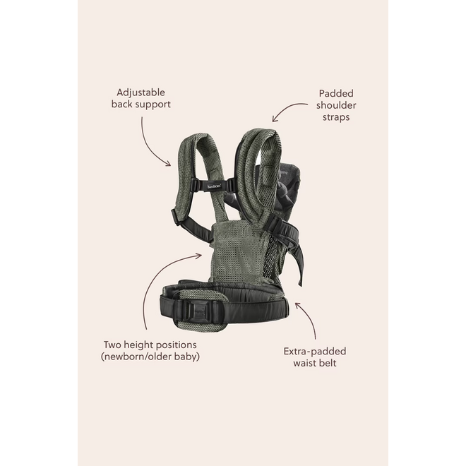 Baby Carrier Harmony, 3D mesh, Silver