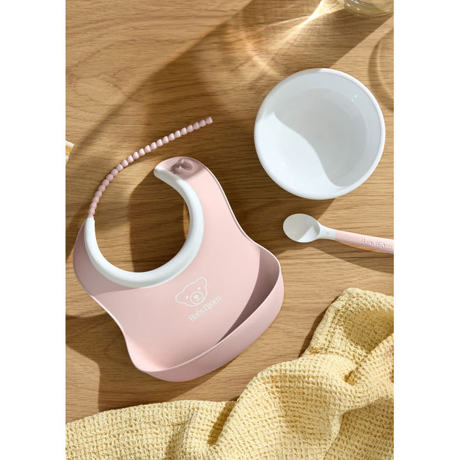 Baby Feeding Set, 3 pcs, Powder pink