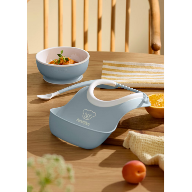 Baby Feeding Set, 3 pcs, Powder blue