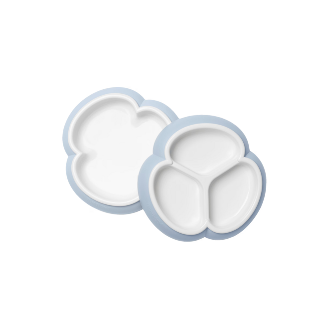 Baby Plate Set, 2-pack, Powder blue